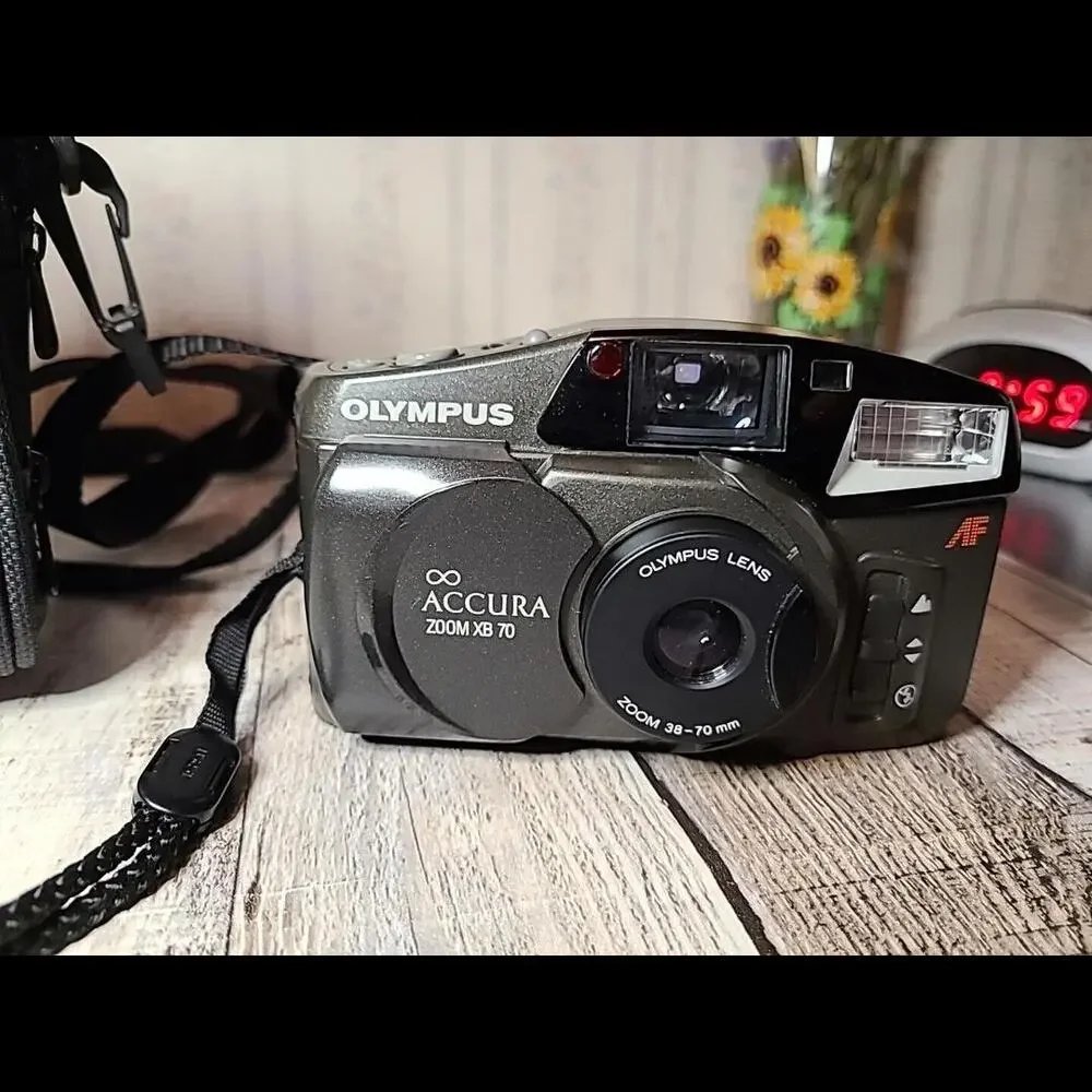 Olympus Infinity Acura Zoom XB 70 With Ambico Case What's Shoulder Strap